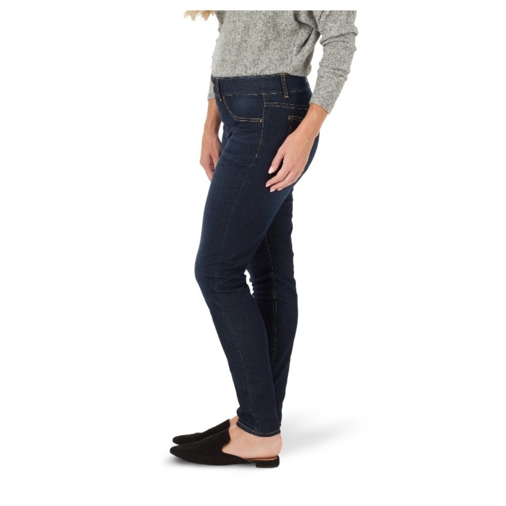 ✨New✨ size small Lee Women’s Mid Rise Pull On Stretch Jeggings - Picture 3 of 11